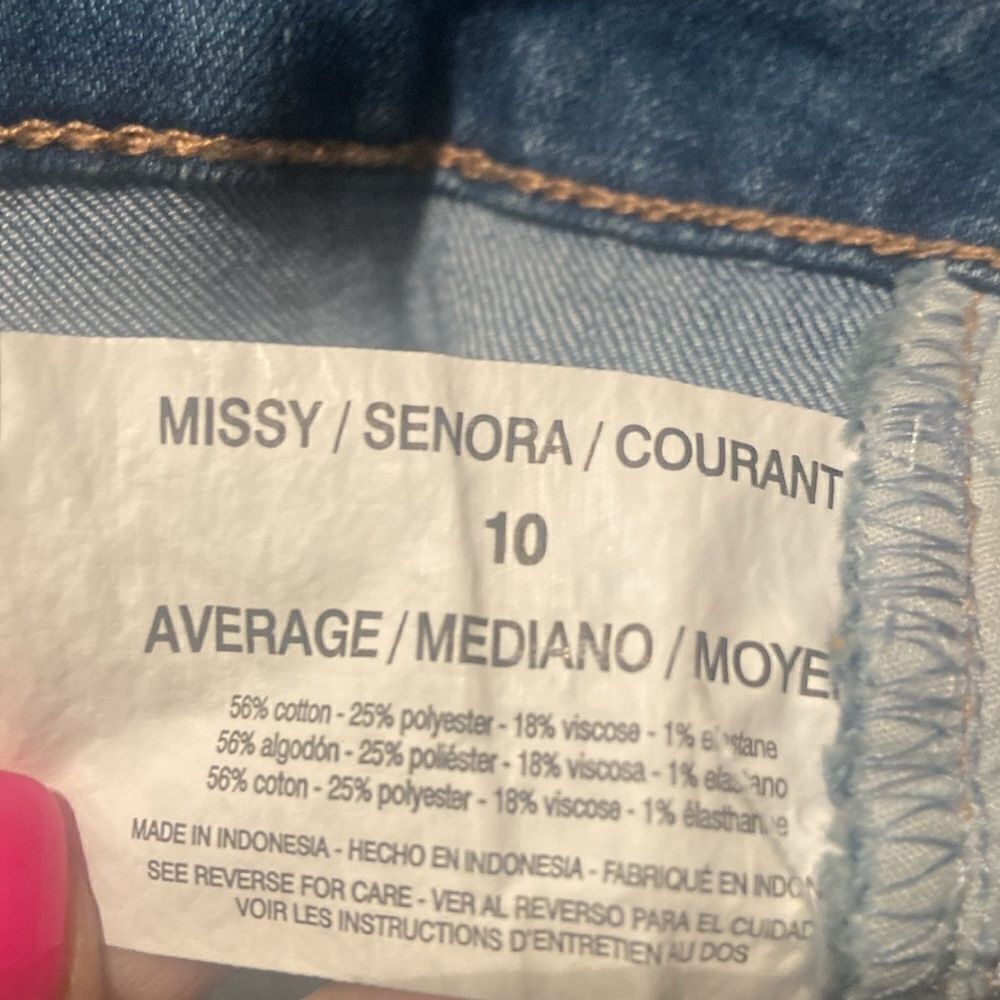 Gloria Vanderbilt All around slumming Jean size 10 Rail Straight - Picture 3 of 5